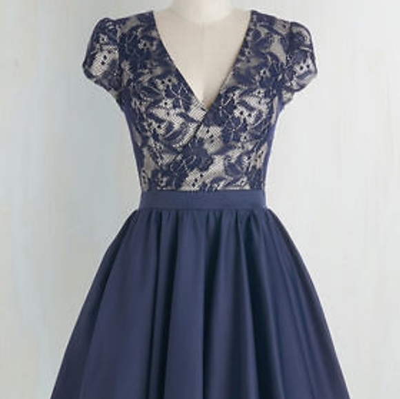 Elegance Awaits dress by Modcloth and Chi Chi - Picture 2 of 6